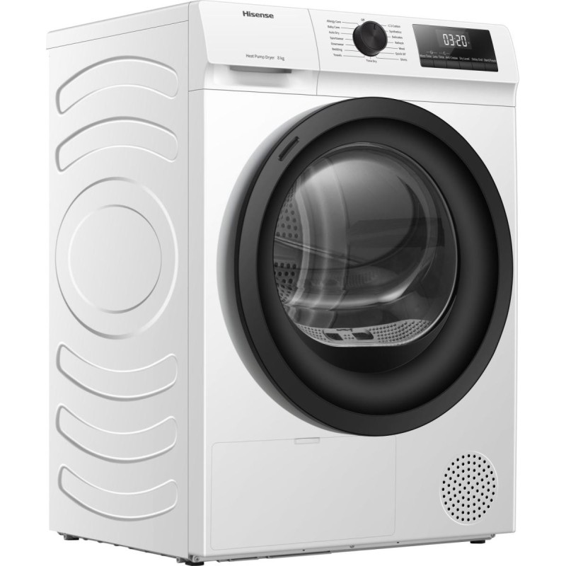 Secadora Hisense DHQE800BW2, A++ , Capac