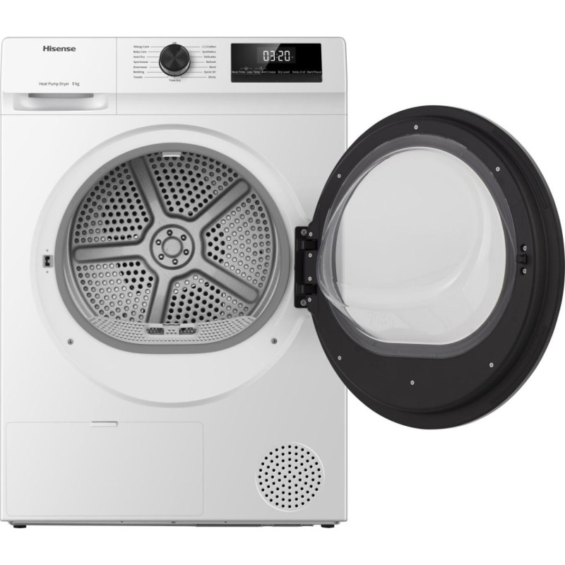 Secadora Hisense DHQE800BW2, A++ , Capac
