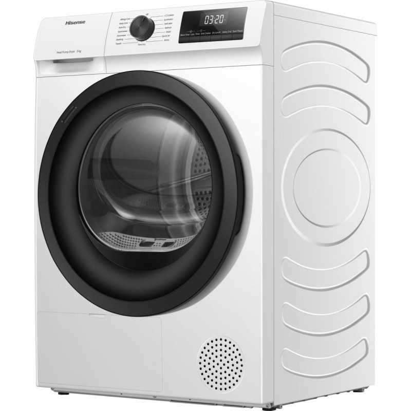 Secadora Hisense DHQE800BW2, A++ , Capac