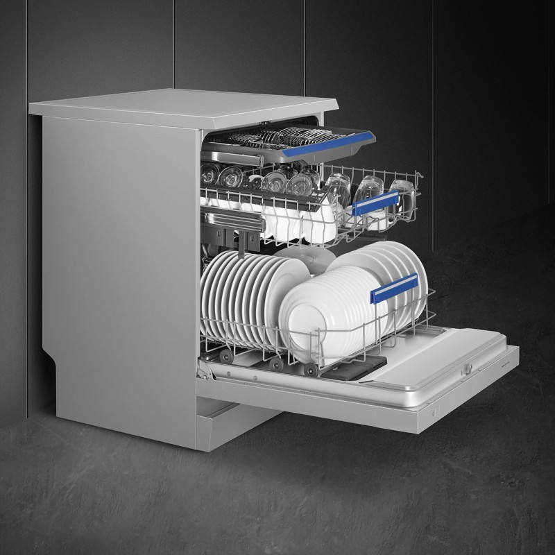 Lavavajillas Smeg LVS342CQSX, 60 cm, Lib
