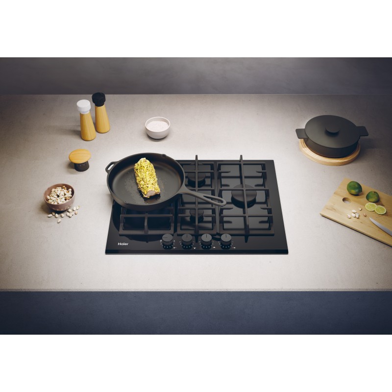 Placa Haier HAVG5D4TB, Placa gas, 65cm, 