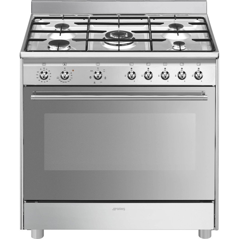 Cocina Smeg SX91GM,  90x60 cm, Concerto,