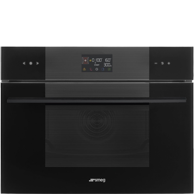 Horno + Micro Smeg SO4102M1B3, Compacto 