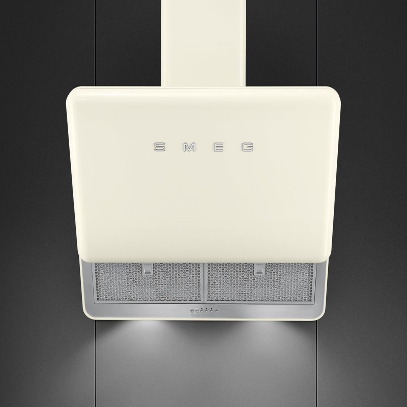 Campana Smeg KFAB75CR, Inclinada, Materi