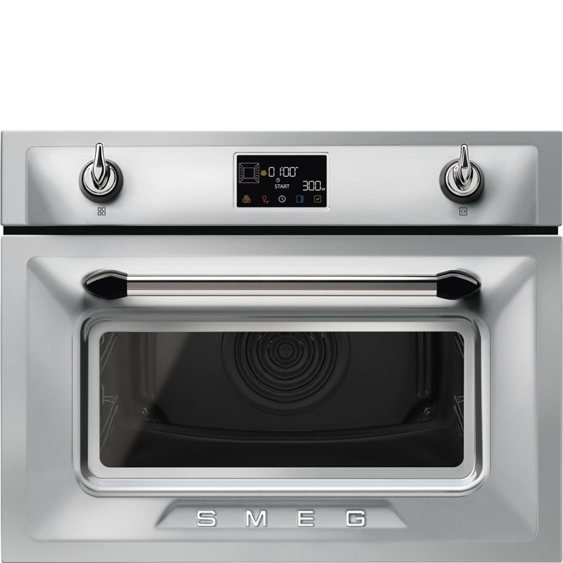 Horno + Micro Smeg SO4902M1X, Victoria, 