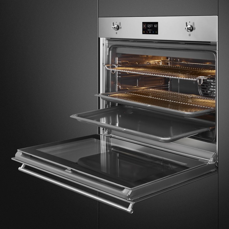 Horno Smeg SF7302TX, 70 cm, Clásica, Ace