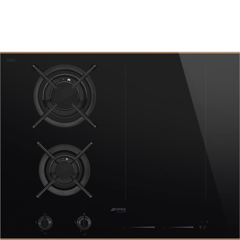 Placa mixta Smeg PM6643R,  Mixta, Estéti