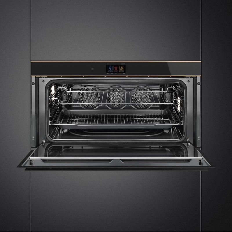 Horno Smeg SFPR9604TNR, Fondo reducido, 