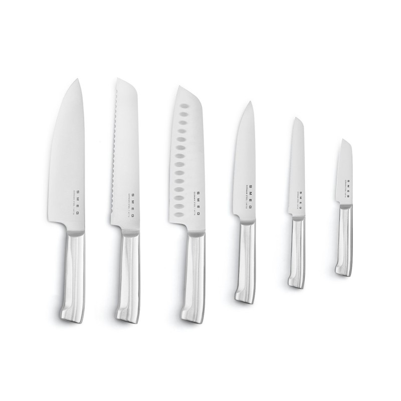 Set de Cuchillos Smeg KBSF02CR, 50's sty