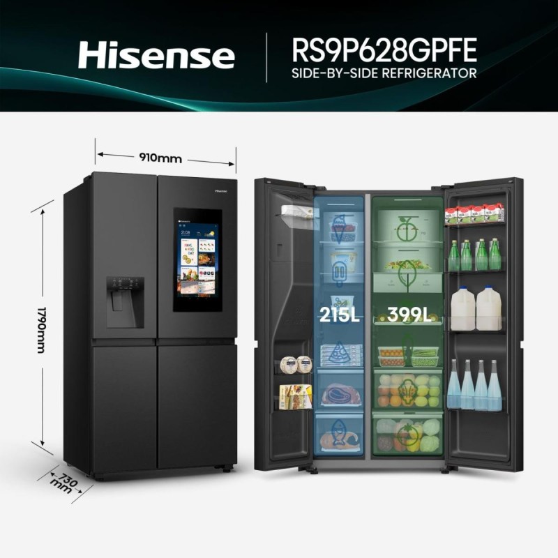 Americano Hisense RS9P628GPFE , Libre In