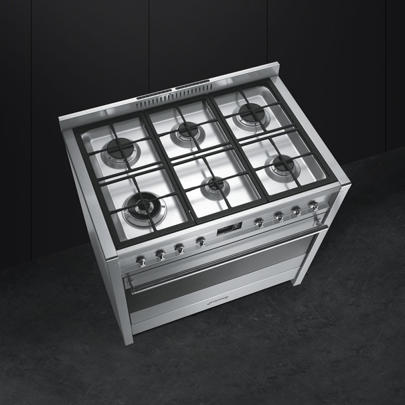 Cocina Smeg A1-9,  90x60 cm, Opera, Acer
