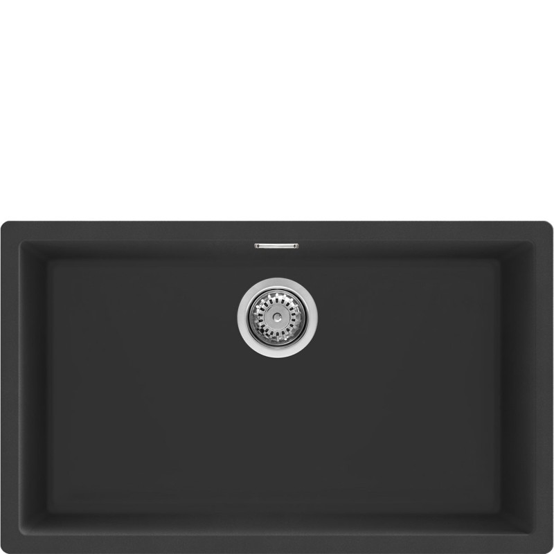 Fregadero Smeg VZP76N,  granito, 1 cubet
