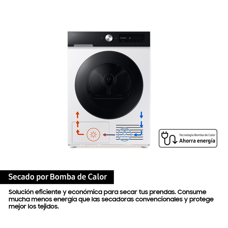 Secadora Samsung DV90DB7845GEU3, A, 9 KG