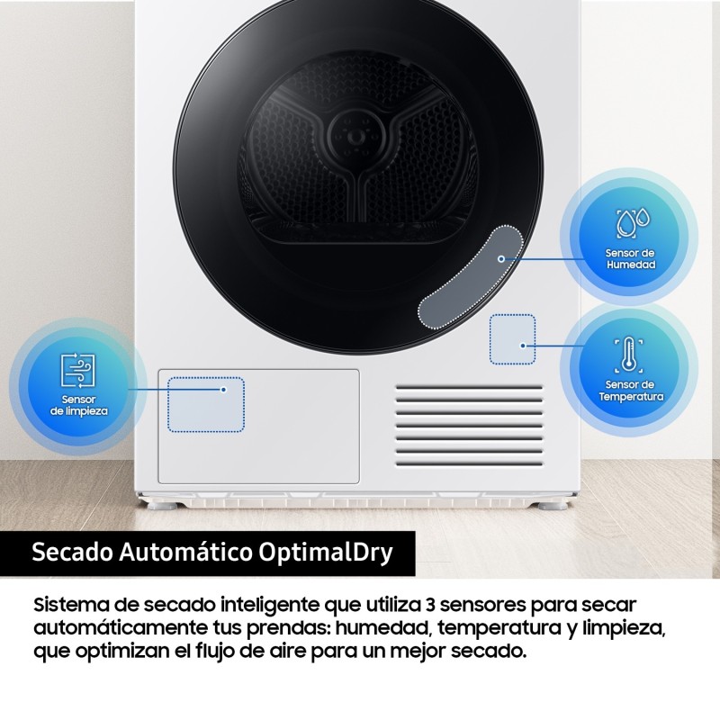 Secadora Samsung DV90DB7845GEU3, A, 9 KG