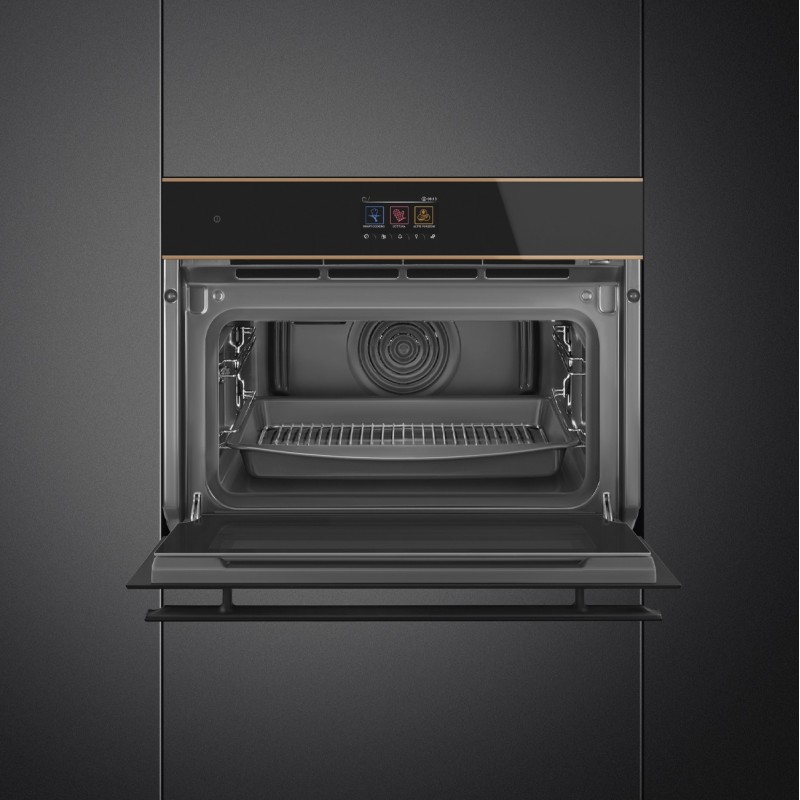 Horno Smeg SO4604S4PNR, Compacto 45 cm, 