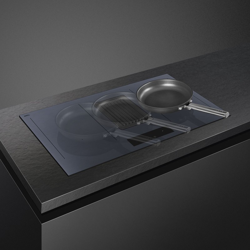 Induccion Smeg HOBD182DG,   con campana 