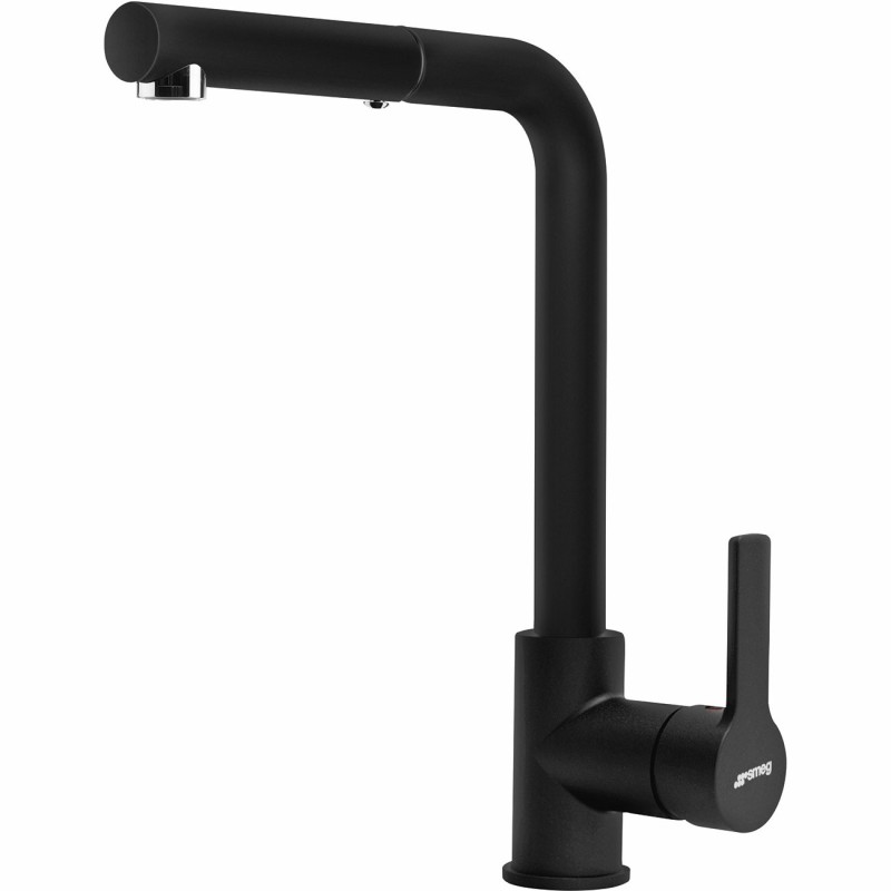Grifo Smeg MID1MN, monomando Negro mate.