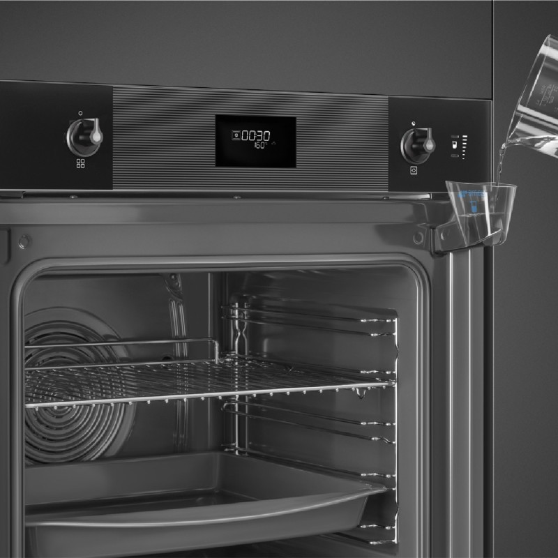 Horno Smeg SO6101S2B3, que combina la co