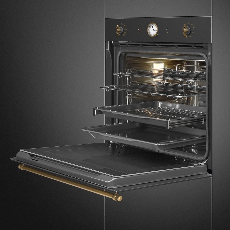 Horno Smeg SFP805AO, Colonial, 60 cm, Co