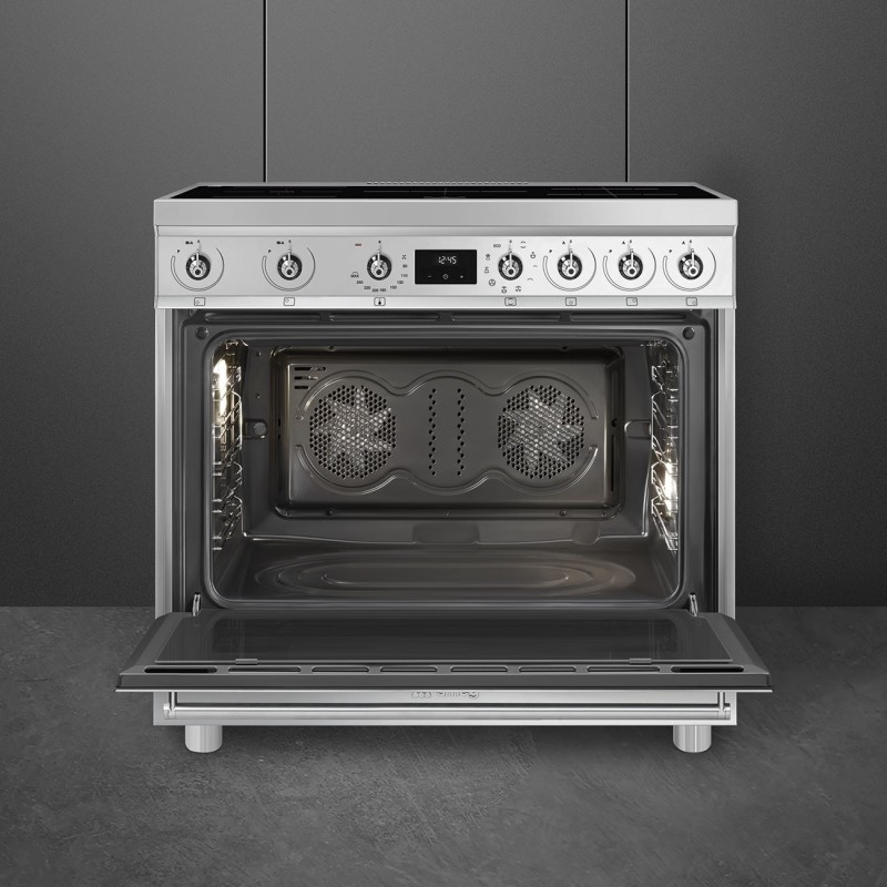 Cocina Smeg C9IMX2,  90x60 cm, Acero Ino