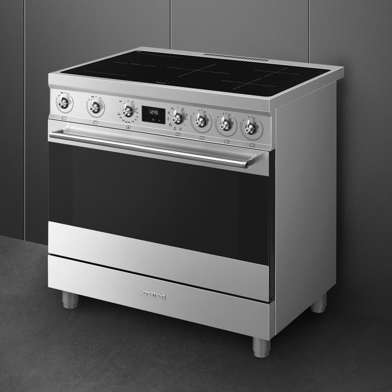 Cocina Smeg C9IMX2,  90x60 cm, Acero Ino