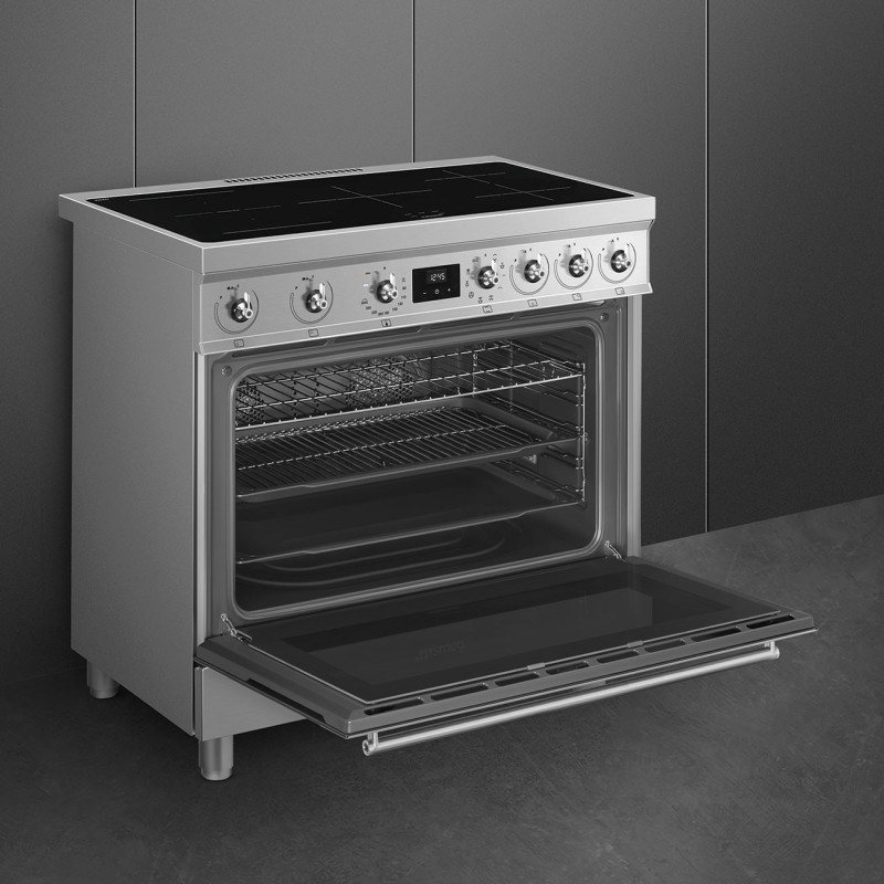 Cocina Smeg C9IMX2,  90x60 cm, Acero Ino