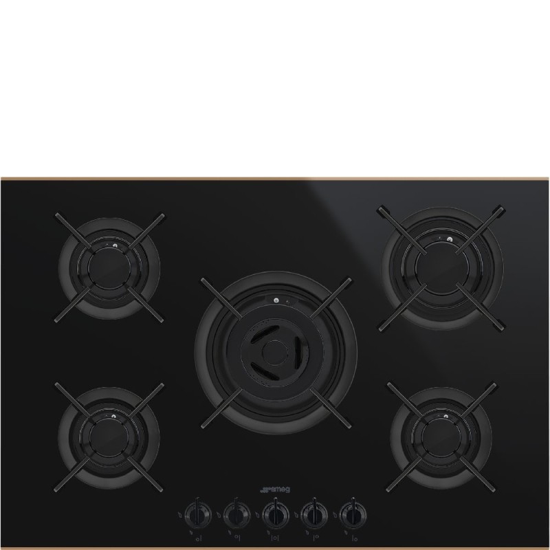 Placa Smeg PV675CNR,  Gas, Estética Dolc
