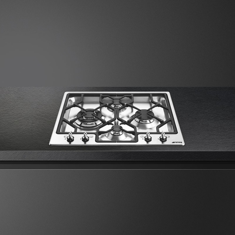 Placa Smeg PGF64-4,  Gas, Estética Clási