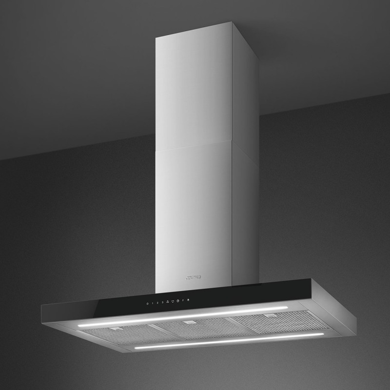 Campana Smeg KBTI9L4VN,  isla, Estetica 