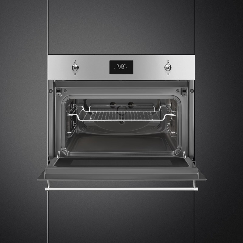 Microondas Smeg SO4301M0X, integrado, Cl
