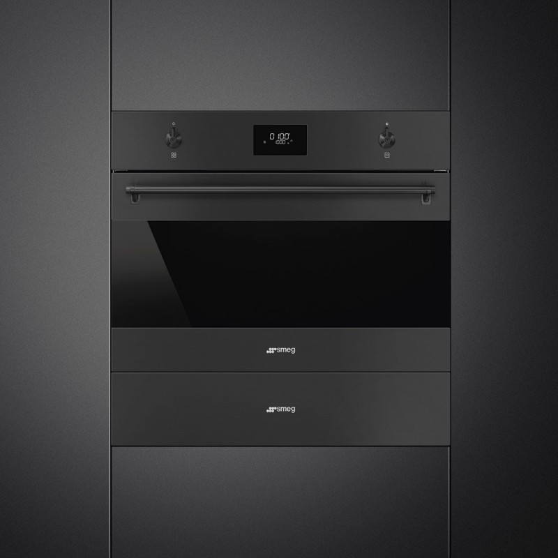 Microondas Smeg SO4301M0N, Compacto 45 c