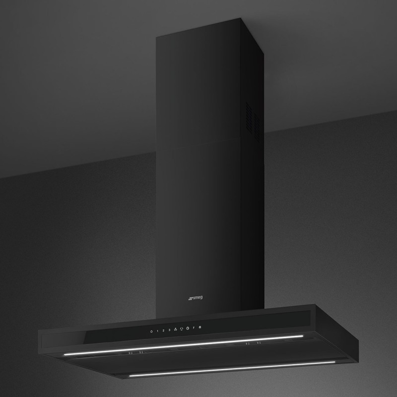 Campana Smeg KLTI9L4MB,  isla, Estetica 