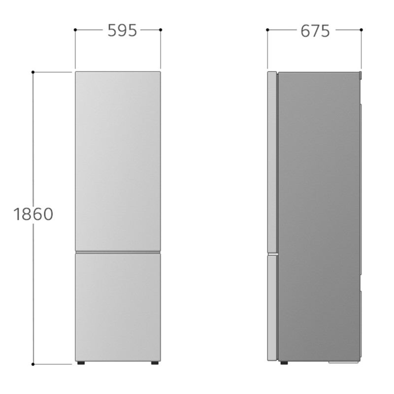Combi LG GBV3100APY, 186 cm, Display int
