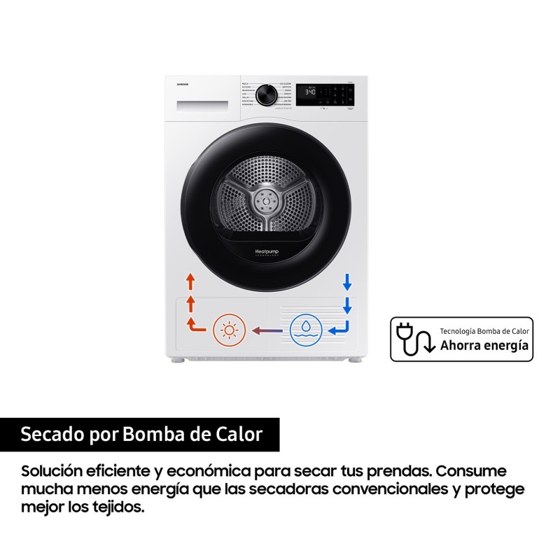 Secadora Samsung DV90DG52A0AEEC, C, 9 KG
