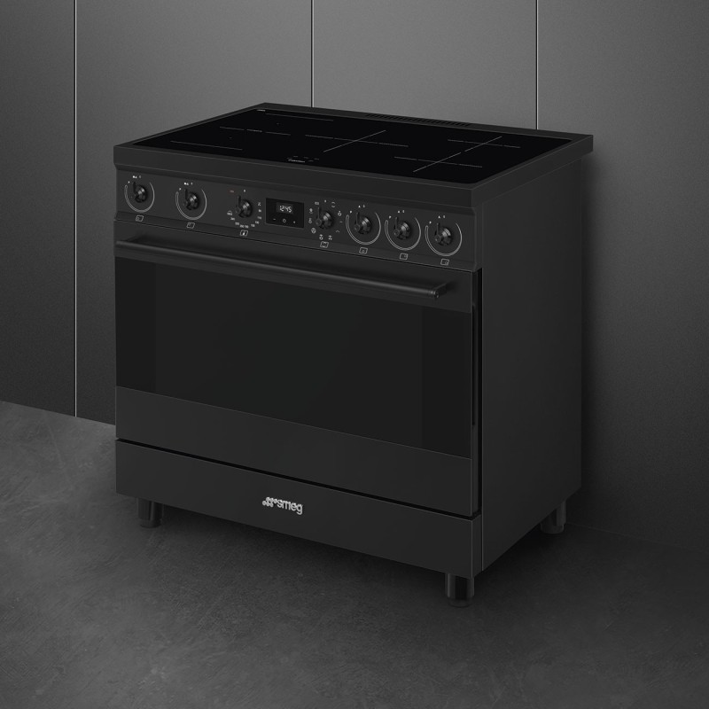 Cocina Smeg C9IMN2,  90x60 cm, Acero Ino