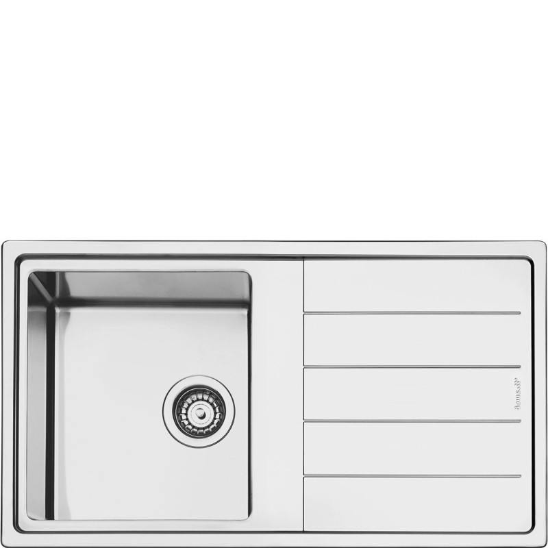 Fregadero Smeg LDR861-2, Acero Inoxidabl