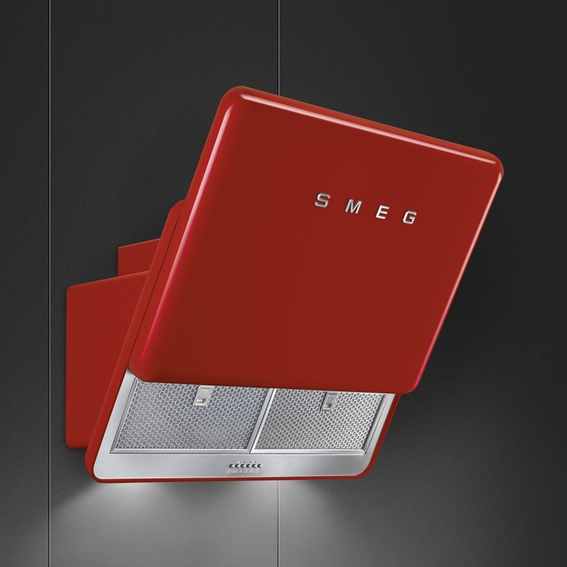 Campana Smeg KFAB75RD, Inclinada, Materi