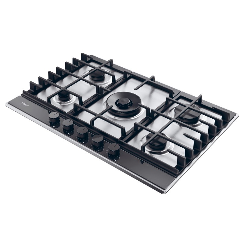 Placa Haier HAHG7W5TX, Gas, 5 fuegos, 75