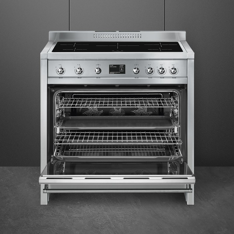 Cocina Smeg A1PYID-9,  90x60 cm, Opera, 