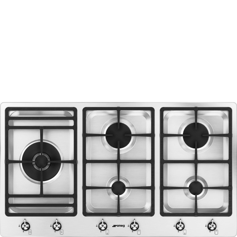 Placa Smeg PS9062,  Gas, Estética Clásic