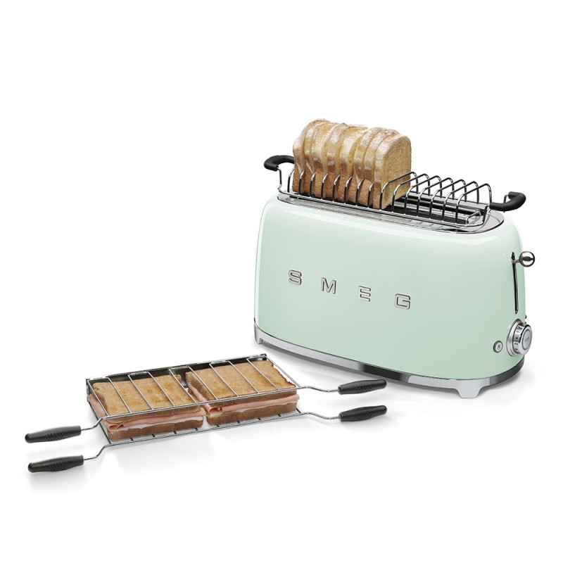 Tostador Smeg TSF02PGEU, 50' Style, Verd