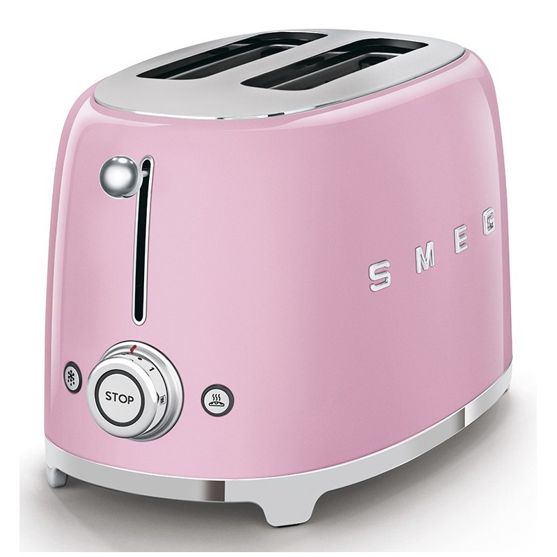 Tostador Smeg TSF01PKEU, 50' Style, Rosa
