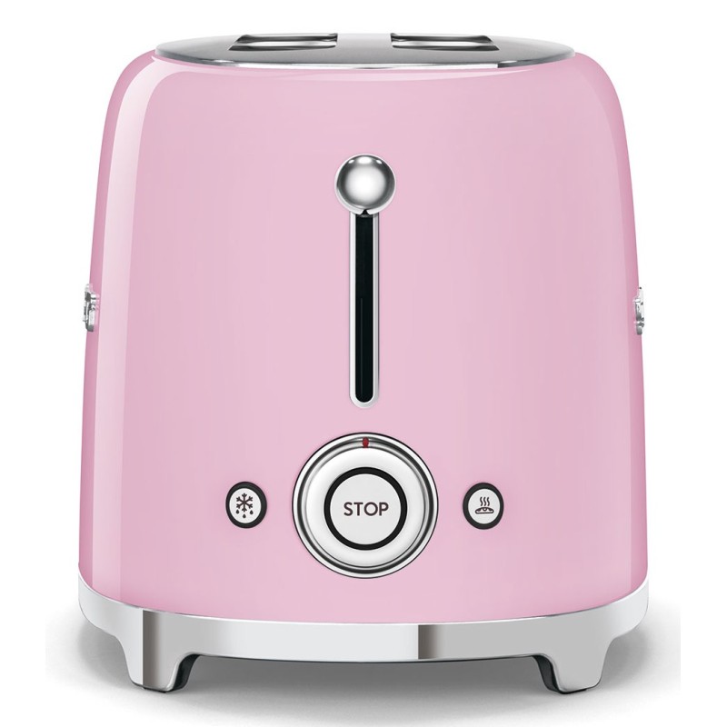 Tostador Smeg TSF01PKEU, 50' Style, Rosa