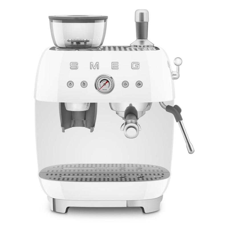 Cafetera Espresso Smeg EGF03WHEU,  con m