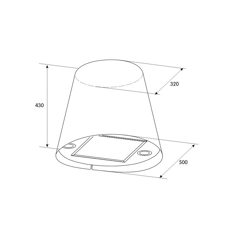 Campana Turboair GIOIA WH F 50, Decorati