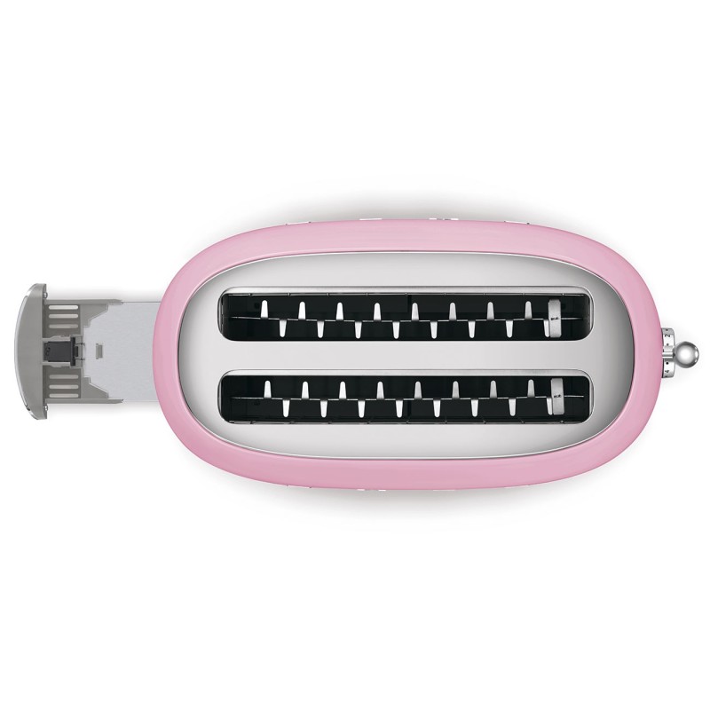 Tostador Smeg TSF02PKEU, 50' Style, Rosa