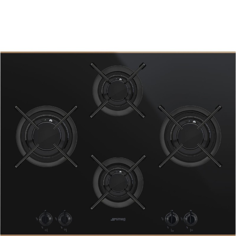 Placa Smeg PV664LCNR,  Gas, Estética Dol