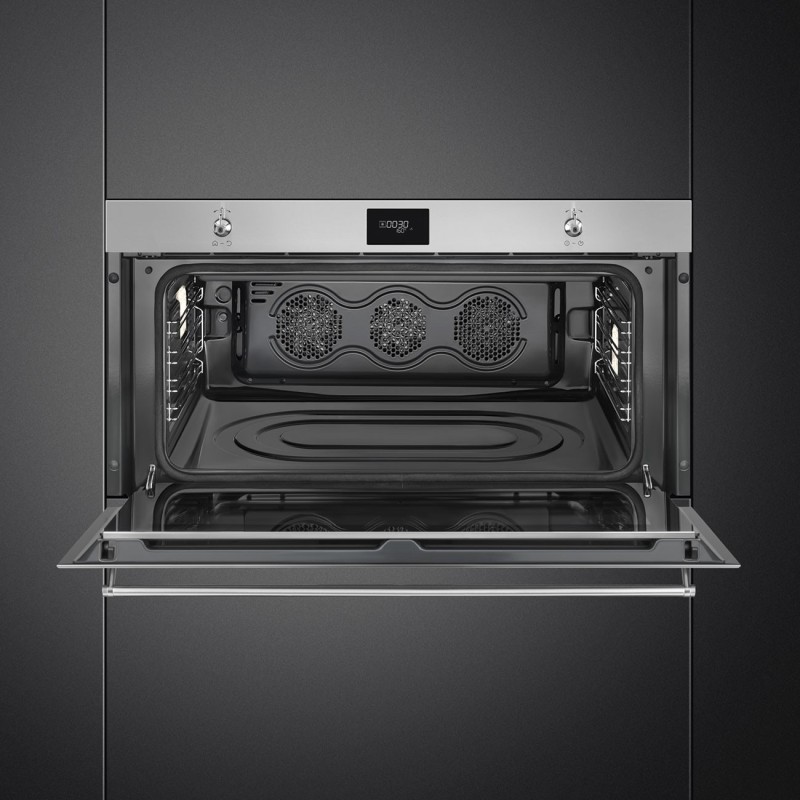 Horno Smeg SFPR9301TX, Fondo reducido, 9