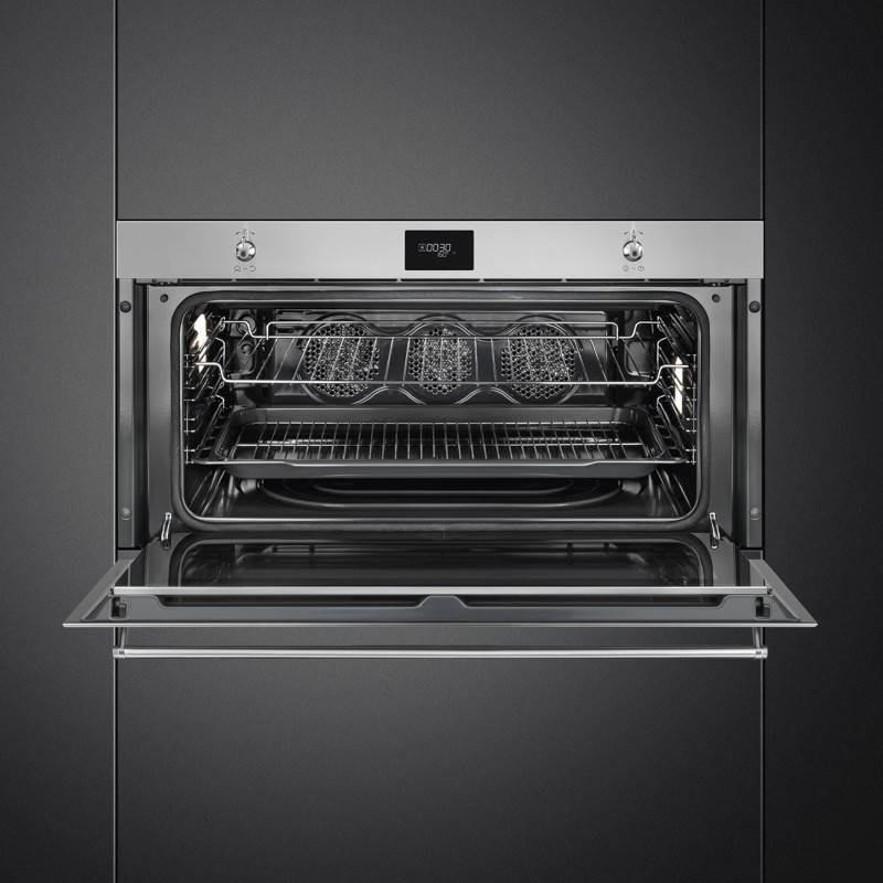 Horno Smeg SFPR9301TX, Fondo reducido, 9