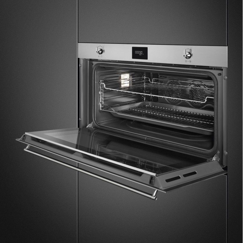 Horno Smeg SFPR9301TX, Fondo reducido, 9